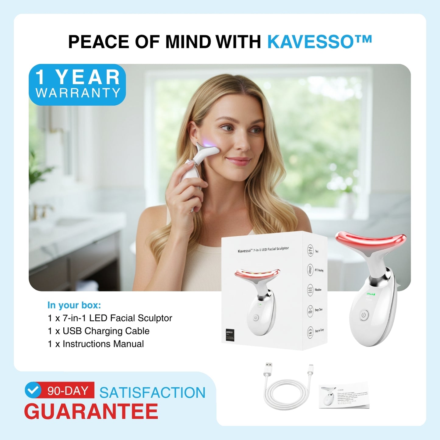 Kavesso™ 7-in-1 LED Facial Sculptor